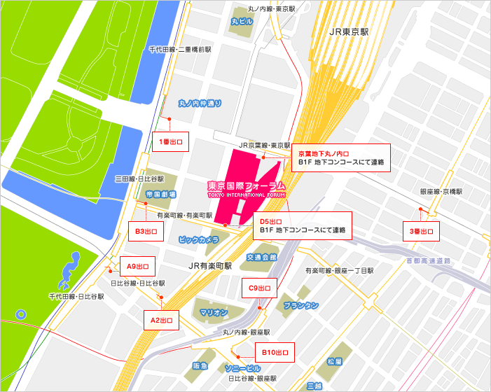 東京国際フォーラム地図地図